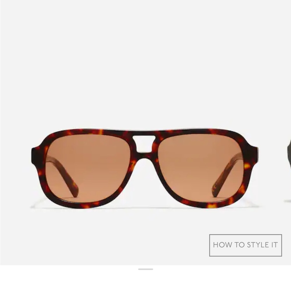 Madewell Logaan Tortoise Shell Aviator Sunglasses